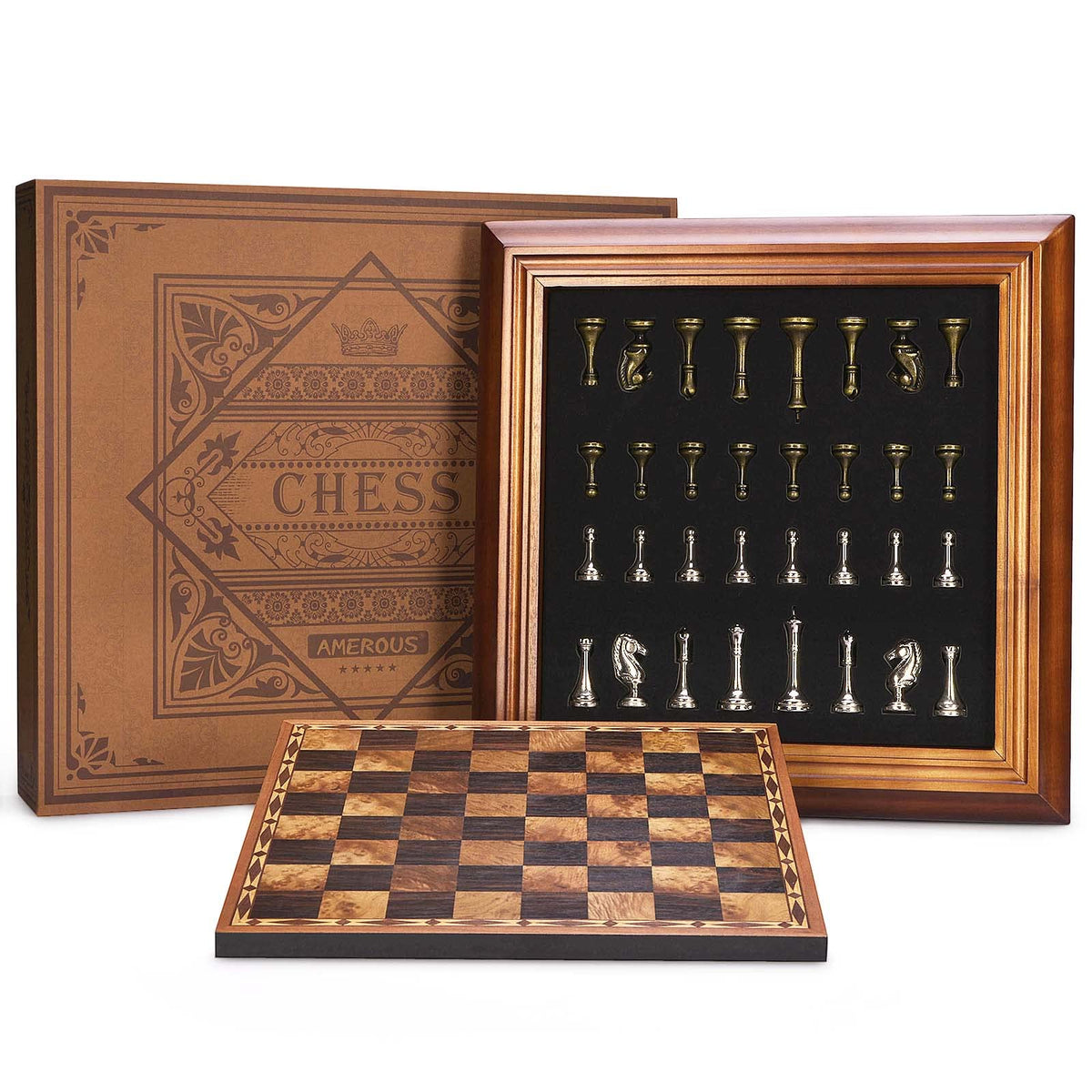 AMEROUS chess set doubles as art in living room or study