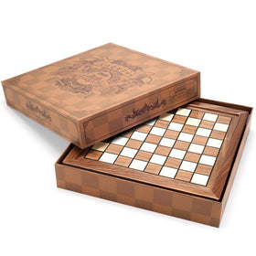 AMEROUS built-in drawers organize pieces after the game