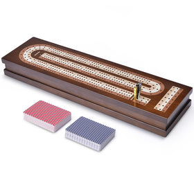 AMEROUS board with built-in storage for cards and pegs