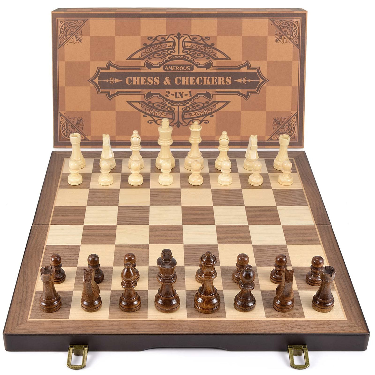Amerous gift-pack ready presentation for chess lovers.
