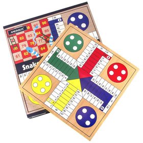 AMEROUS Ludo side with bright colors to boost counting and coordination.