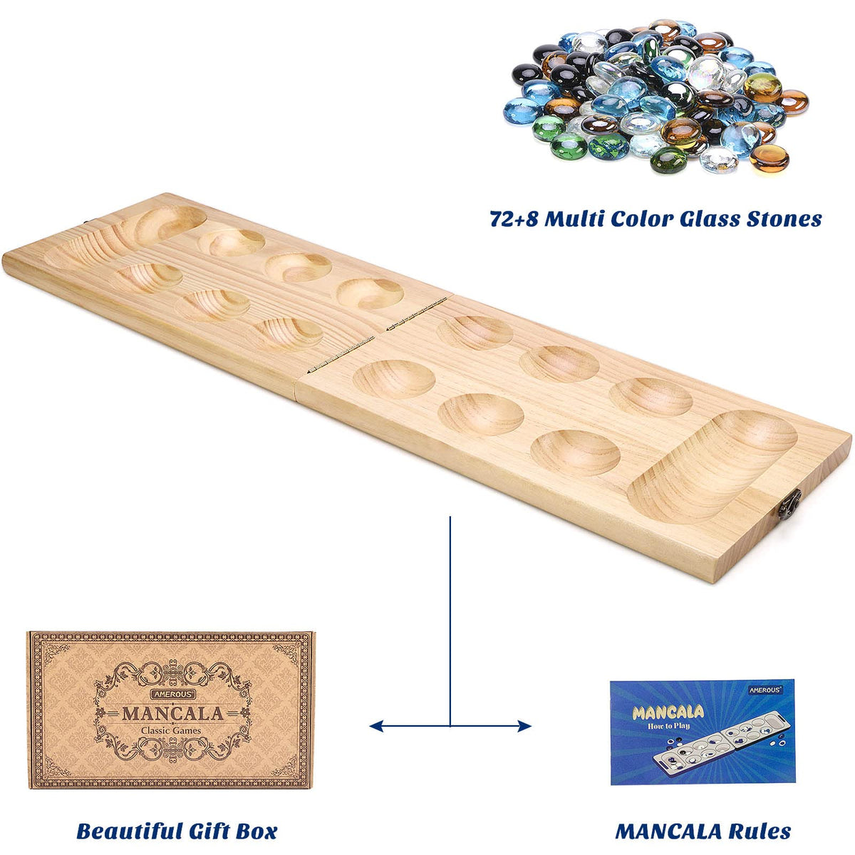 Gift-ready AMEROUS Mancala packaging for a thoughtful present