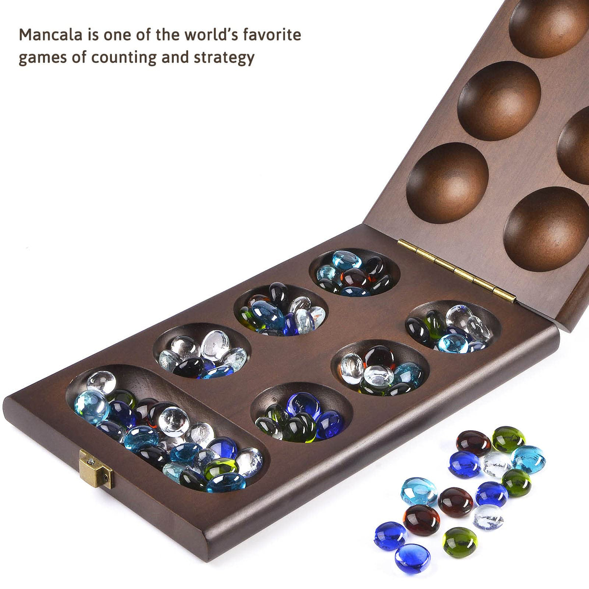 AMEROUS colorful glass stones for vibrant tactile gameplay