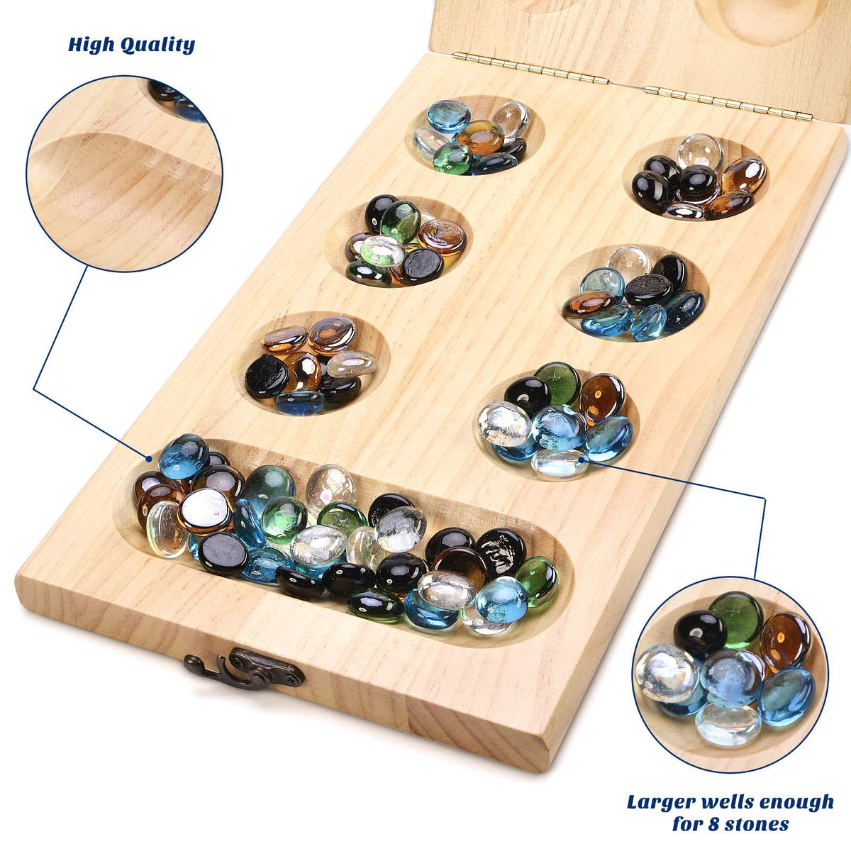 AMEROUS Mancala instruction guide included
