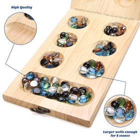 AMEROUS Mancala instruction guide included