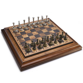 AMEROUS metal chess pieces offer weight and stability for precise moves