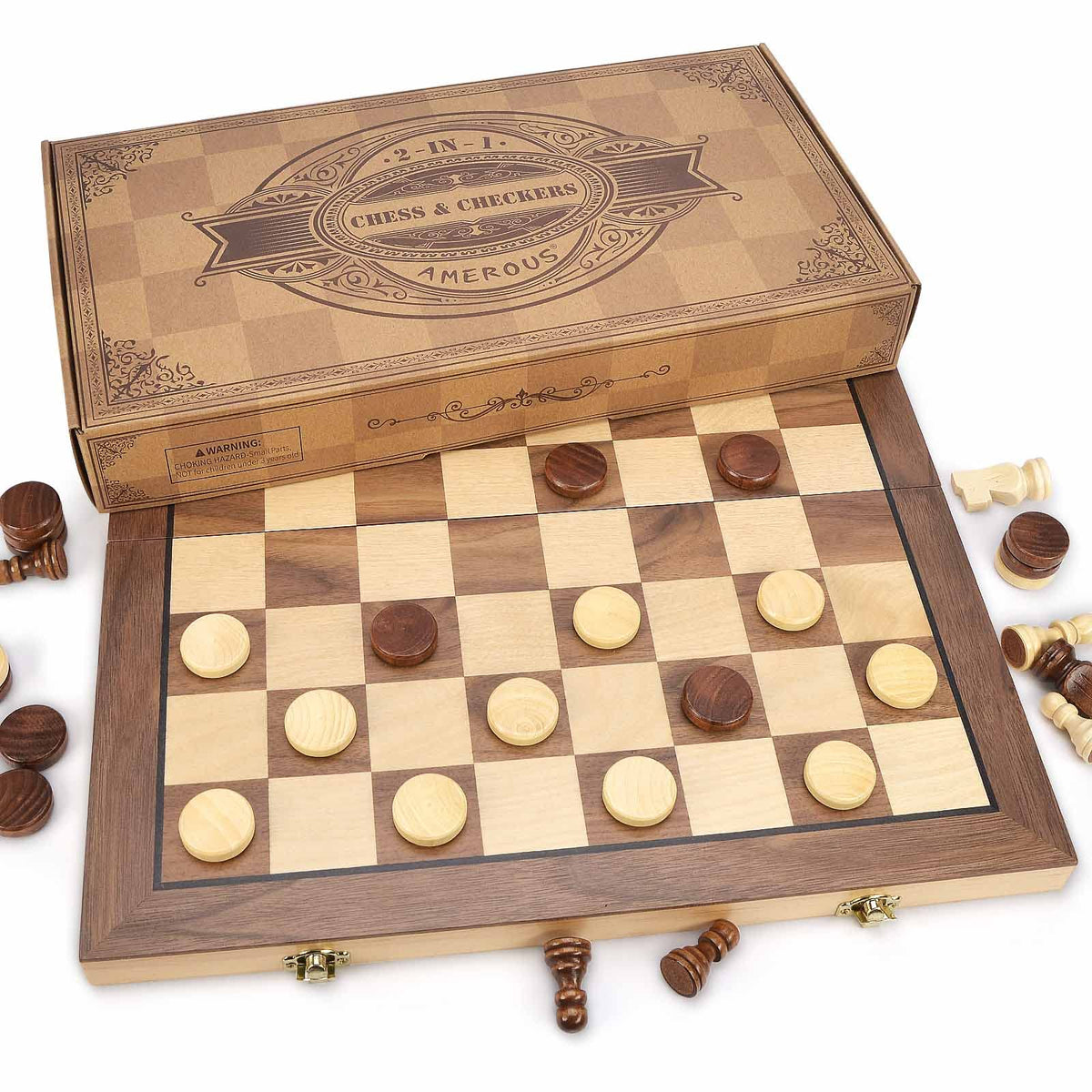 AMEROUS piece storage slots keep components organized during travel
