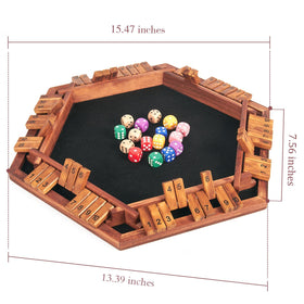 AMEROUS wooden dice offer durable feel during social play.