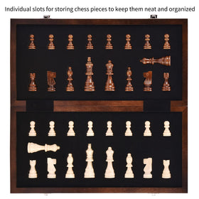 AMEROUS wooden chess set with classic design and durable finish