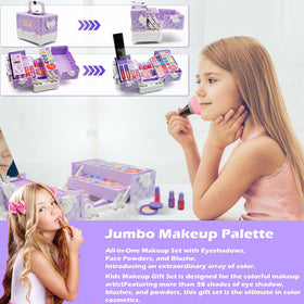 Amerrly cosmetic case showing compact, portable design