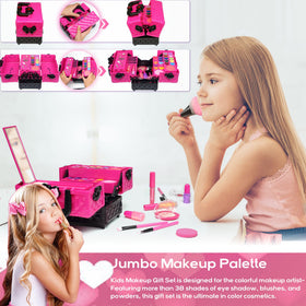 Amerrly Kids Makeup Kit foldable purse design ideal for on-the-go fun