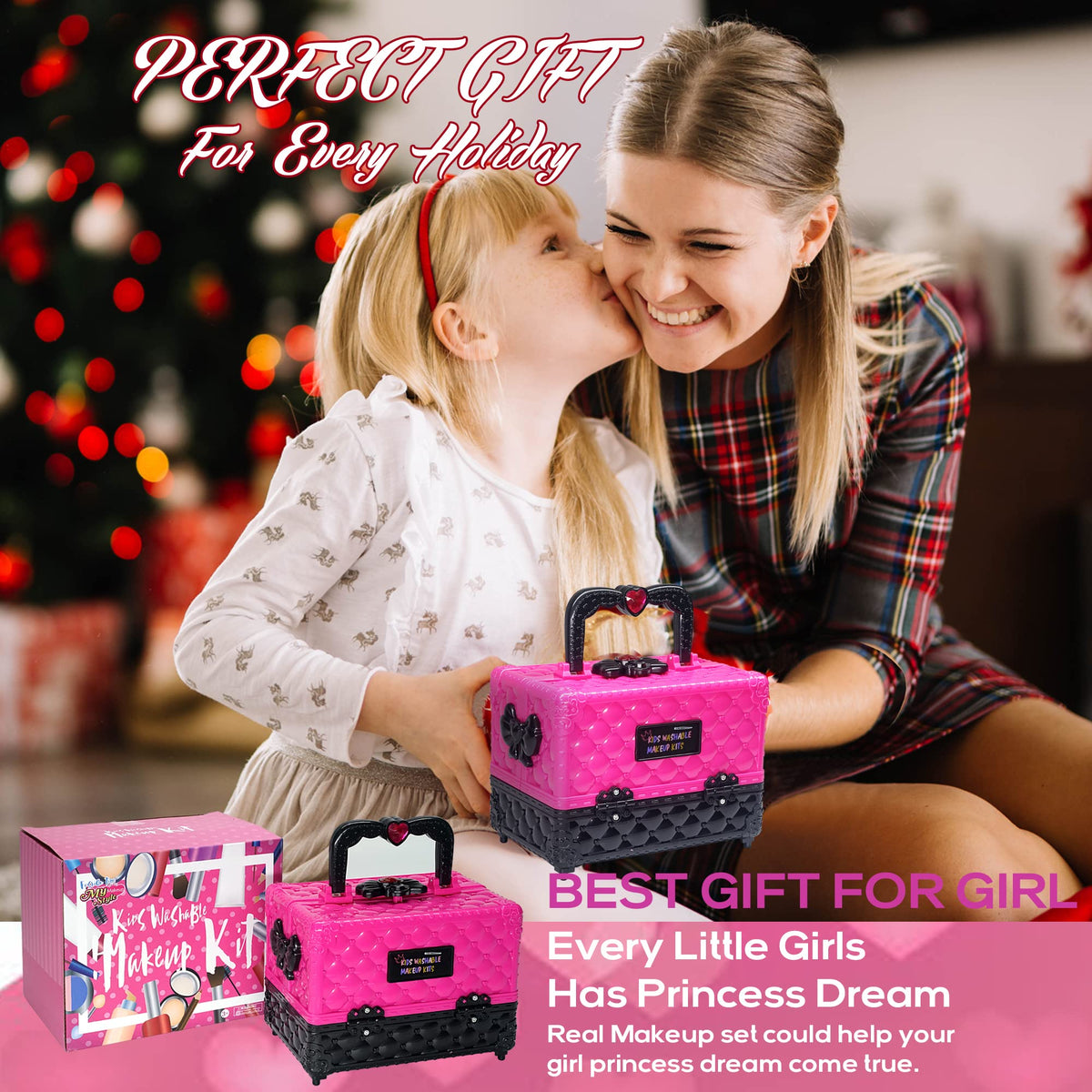 Amerrly Kids Makeup Kit gift-ready package for birthdays or holidays