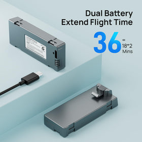 Ameta S20 Lite offers up to 36 minutes of flight with two batteries.