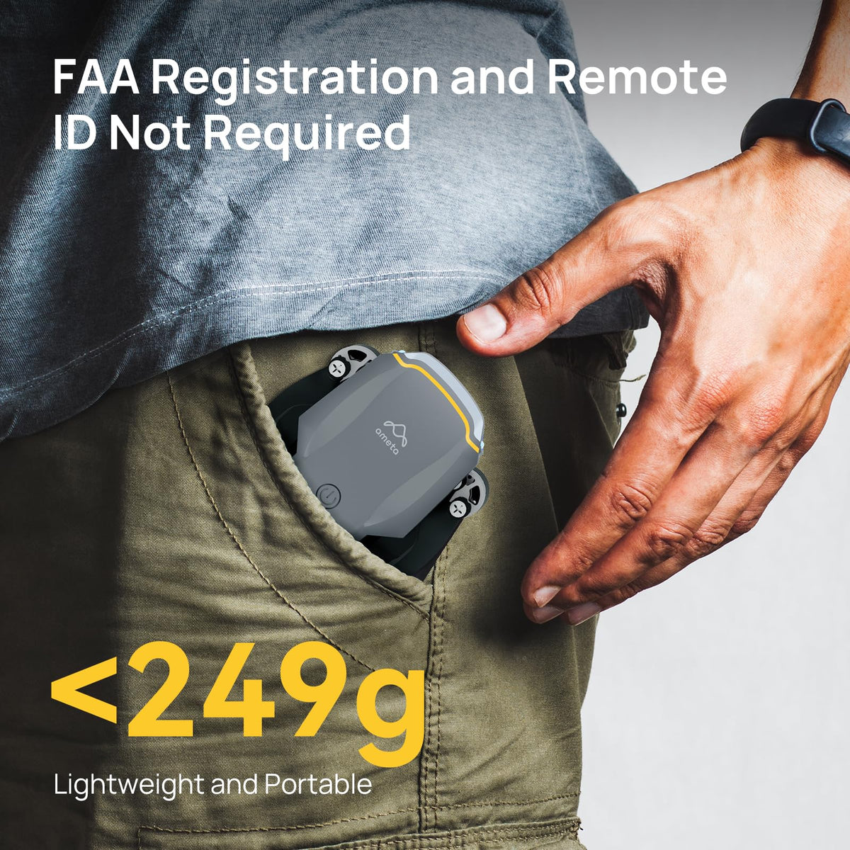 Ameta S20 Lite includes Find My Drone buzzer for quick recovery.