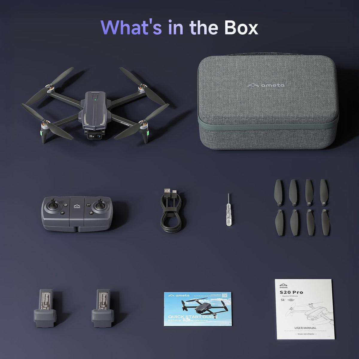 Under 249 g weight makes travel easier and registration-friendly.