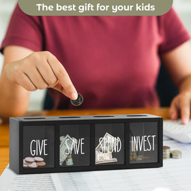 Ameuphercy gift-ready piggy bank appeals as a thoughtful educational present