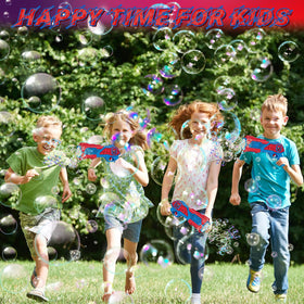 Amiabling integrated bubble-solution bottle reduces spills during play