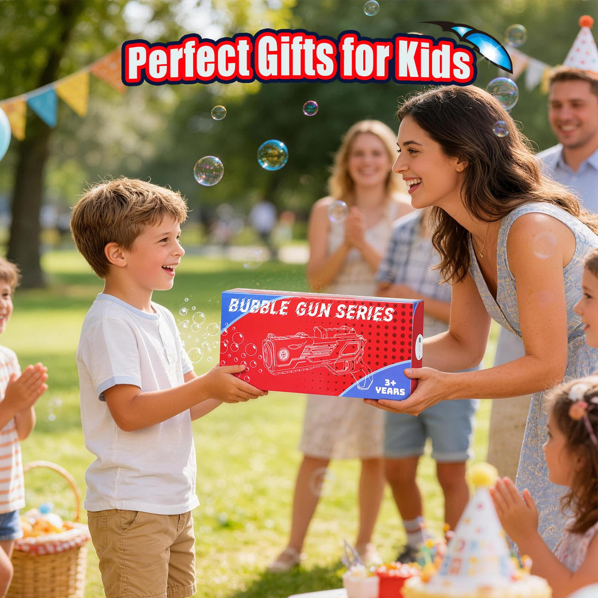 Amiabling non-toxic bubble solution keeps skin gentle during play
