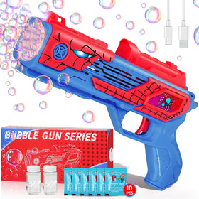 Amiabling rechargeable bubble gun front view for action-packed outdoor play