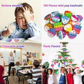 amicbng durable waterproof pop keychain suited for classroom prizes.