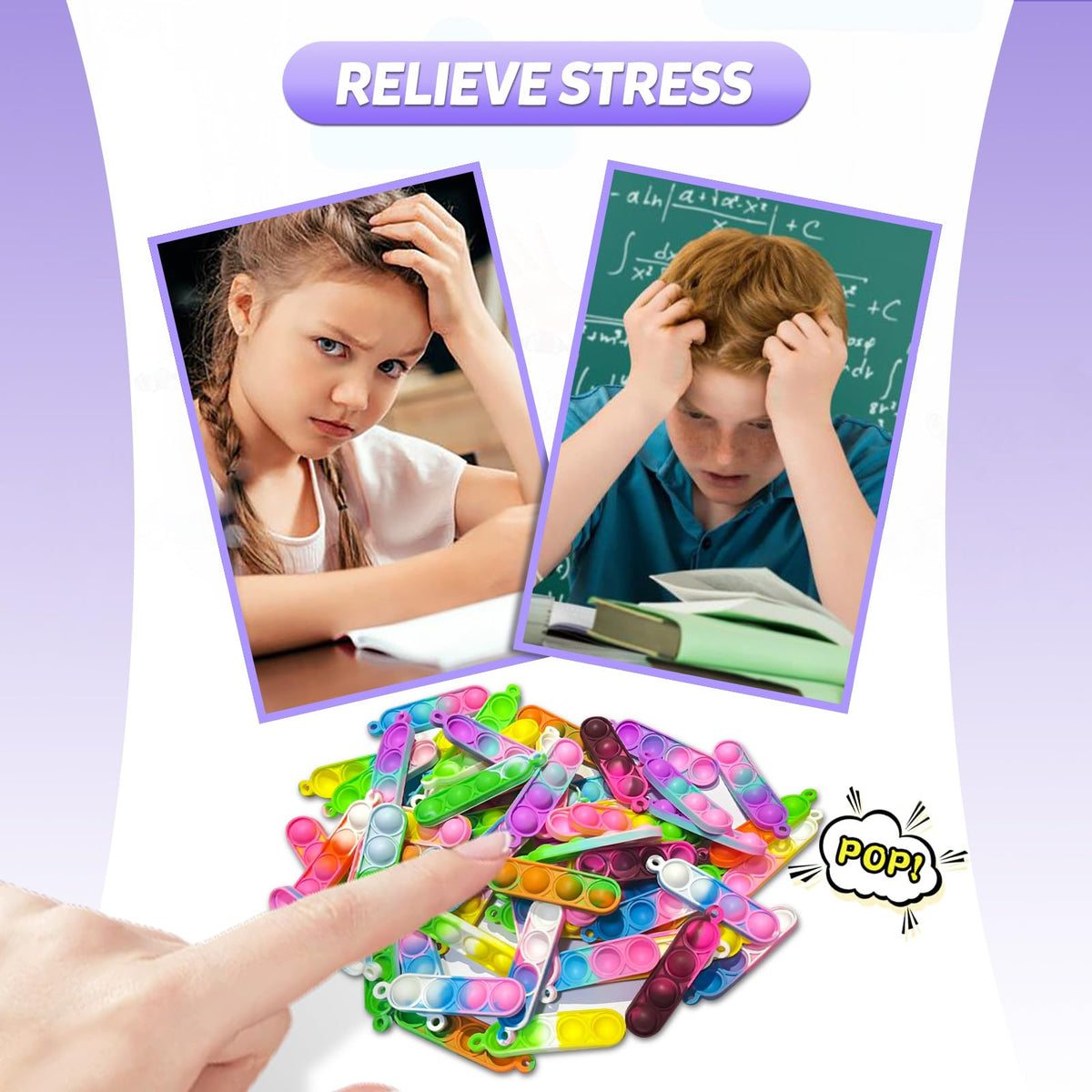 Amicbng pop keychain classroom-prize set offers kid-friendly rewards.
