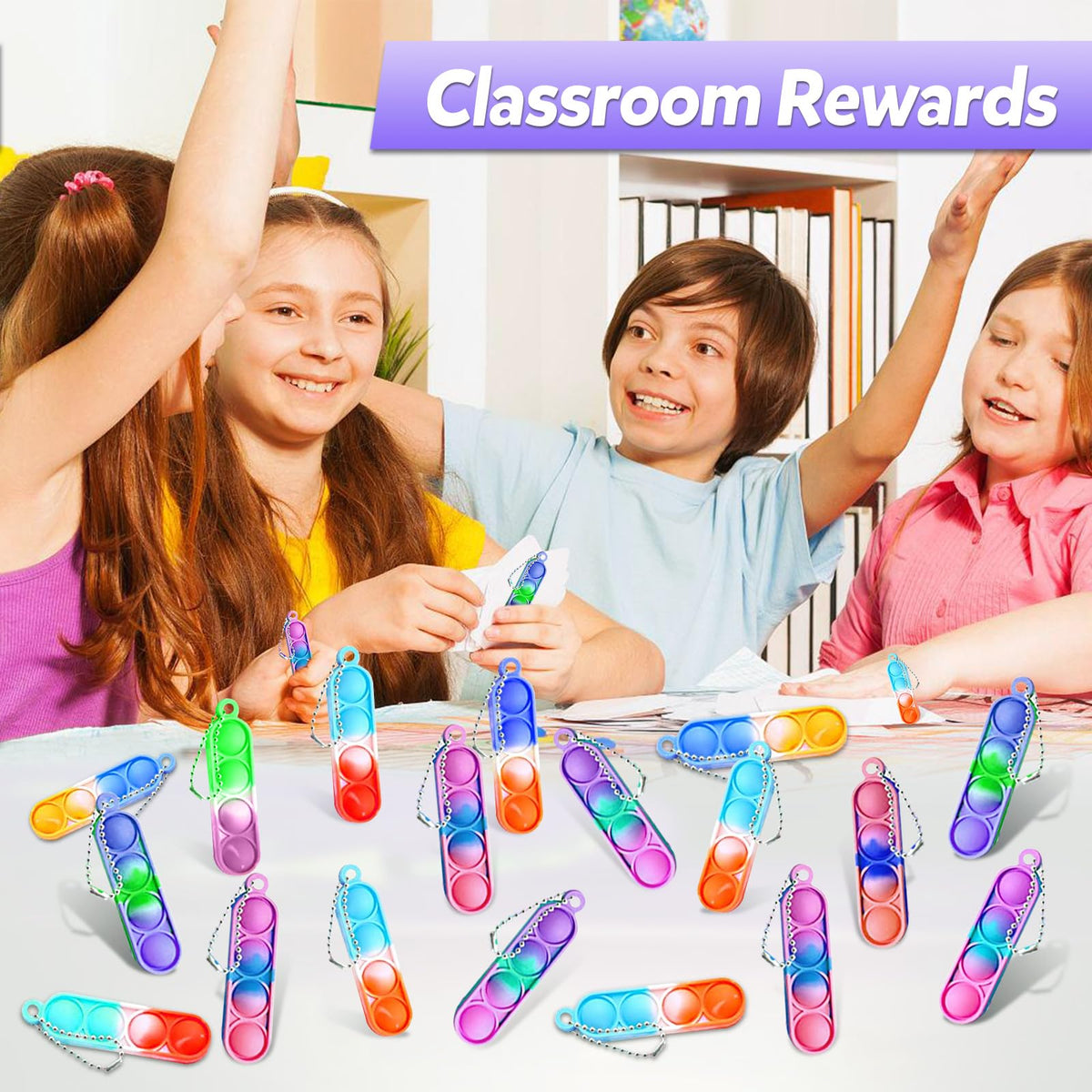 Amicbng pop keychain sensory toy delivering satisfying pops.