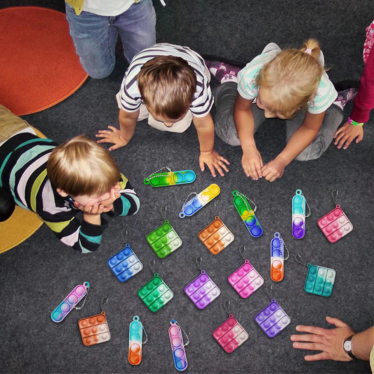 Amicbng sensory pop toy for calming, focused breaks on the go.