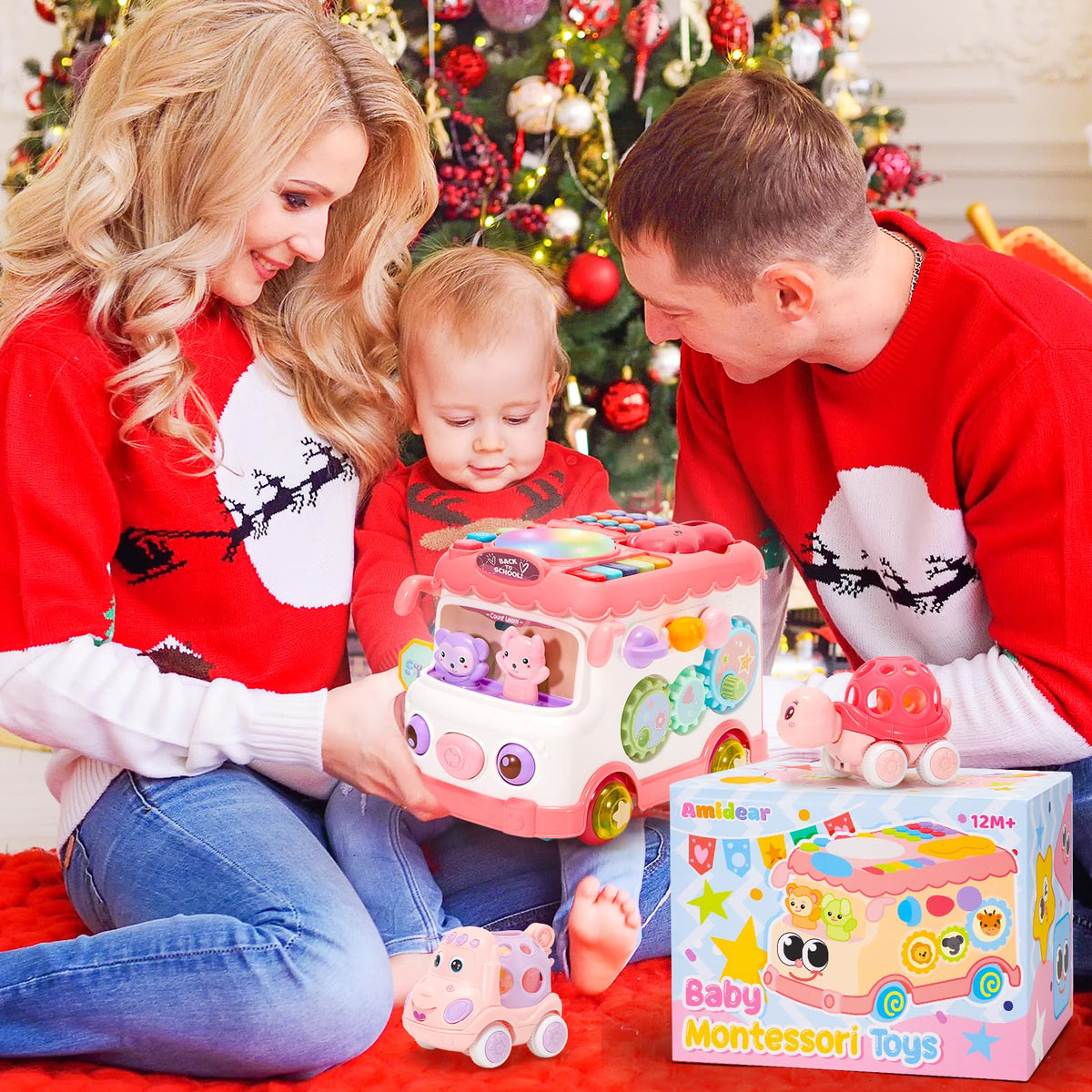 AmiDear safe ABS plastic construction ensures durable, child-friendly learning fun.