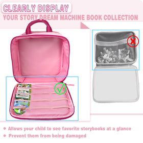 Amiumuca carrying case features clear visibility panels to locate favorites fast.