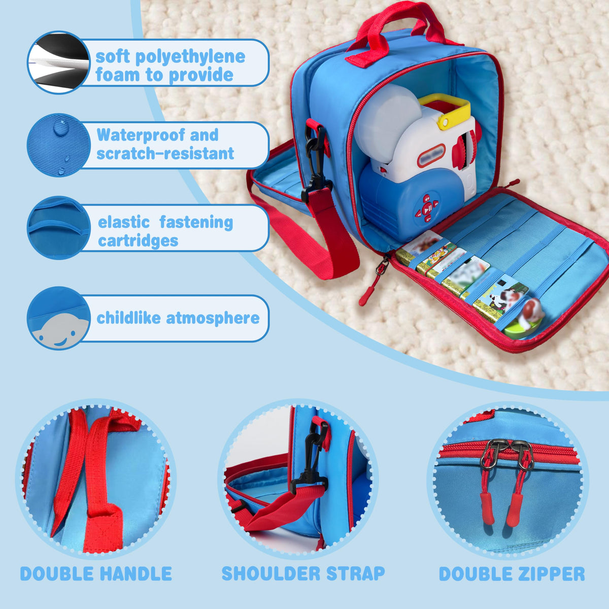 amiumuca carrying case compact size fits car seats for outings