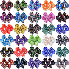 Amiven pearlescent swirl dice add vibrant flair to your character sheets.