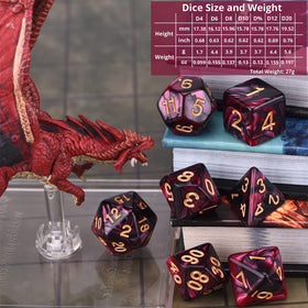 Amiven solid color dice sets offering durable construction and consistent results.