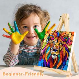 amlivo kids paint by numbers vibrant paints for bright results