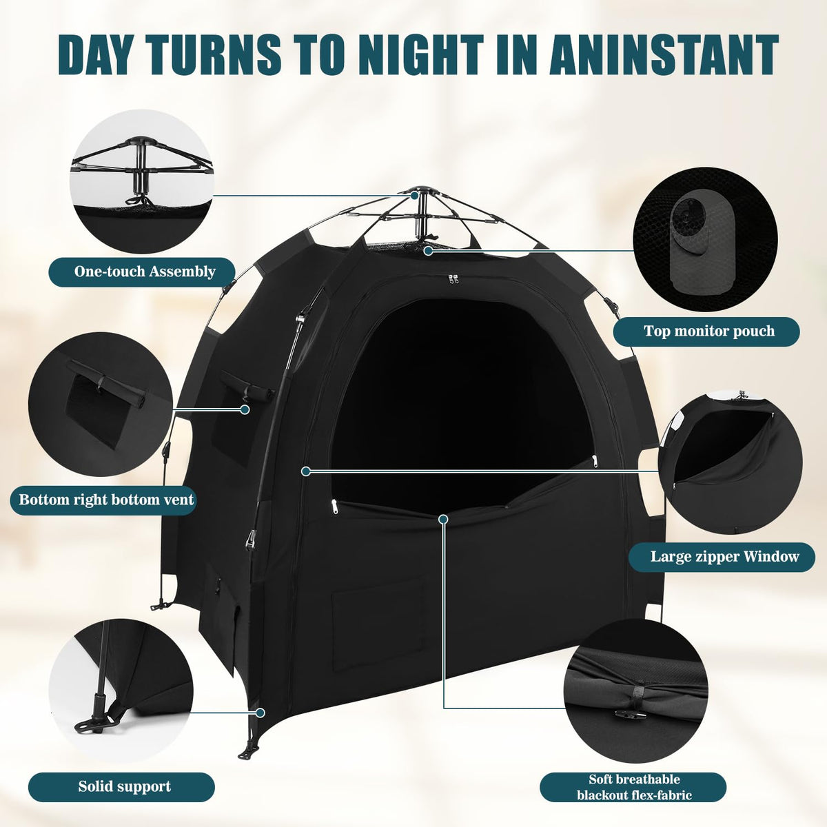 AMMER travel-friendly carry bag enhances portability for trips