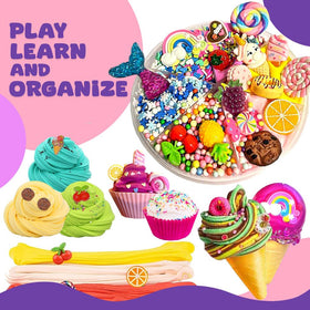 Ammy Glow slime storage buckets keep textures fresh and tidy after play.