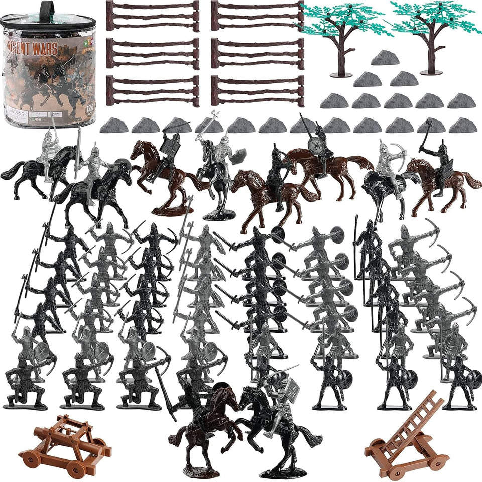 AMOR PRESENT medieval knights battle set pieces for immersive pretend play