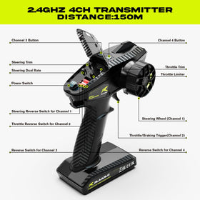 AMORIL 1/10 RTR brushless chassis close-up with heavy-duty frame