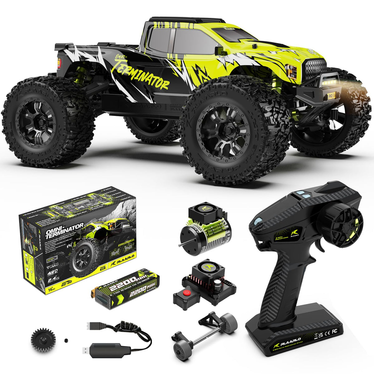 AMORIL 1/10 RTR brushless front view showing high-speed off-road potential