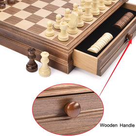 AMEROUS storage drawer keeps pieces organized and easily accessible during games.