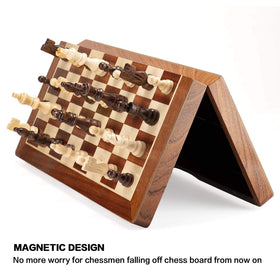 AMEROUS tournament Staunton wooden chess pieces designed for clubs and tournaments