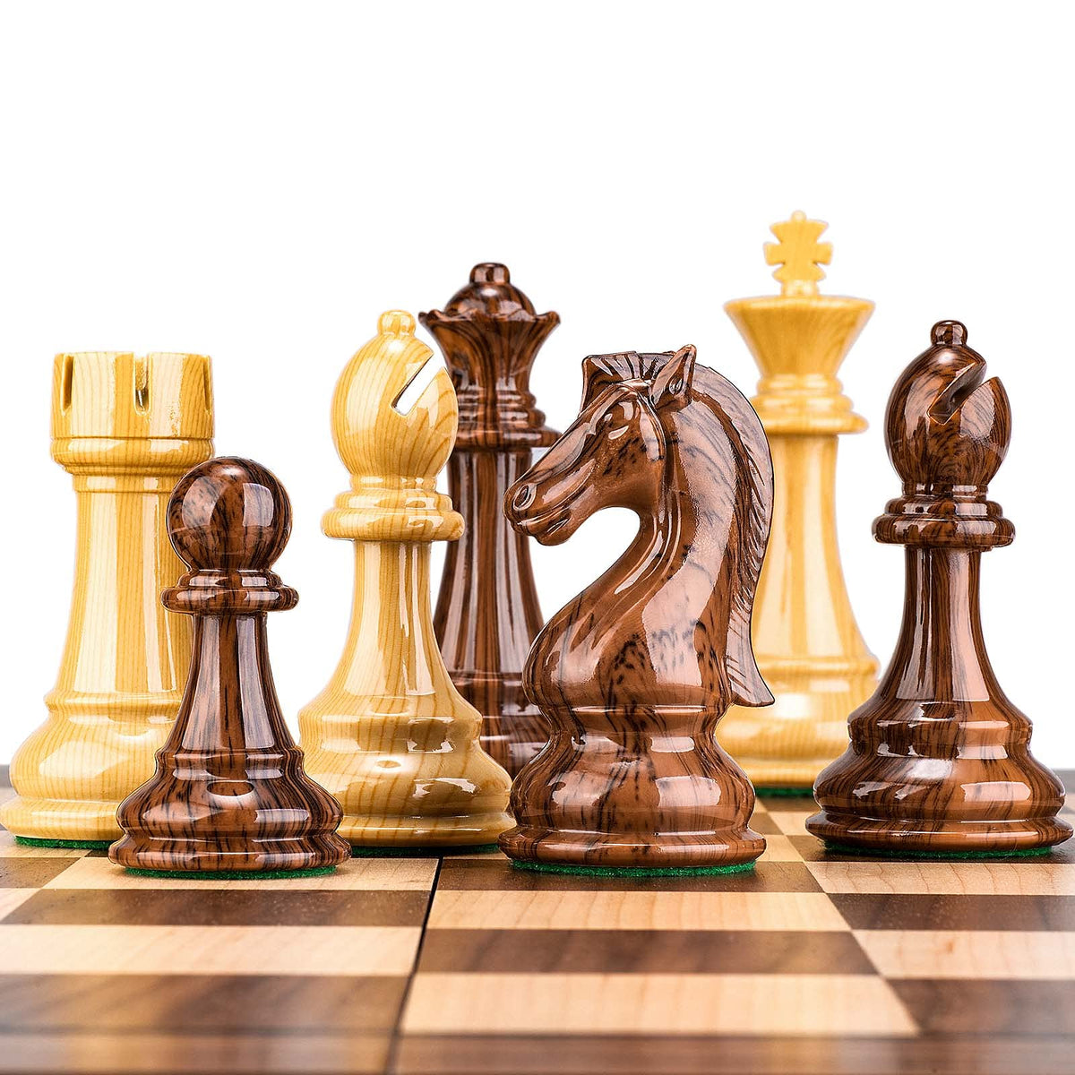 Amorous weighted chess bishop, 3.33 inches, precise silhouette for clear recognition.