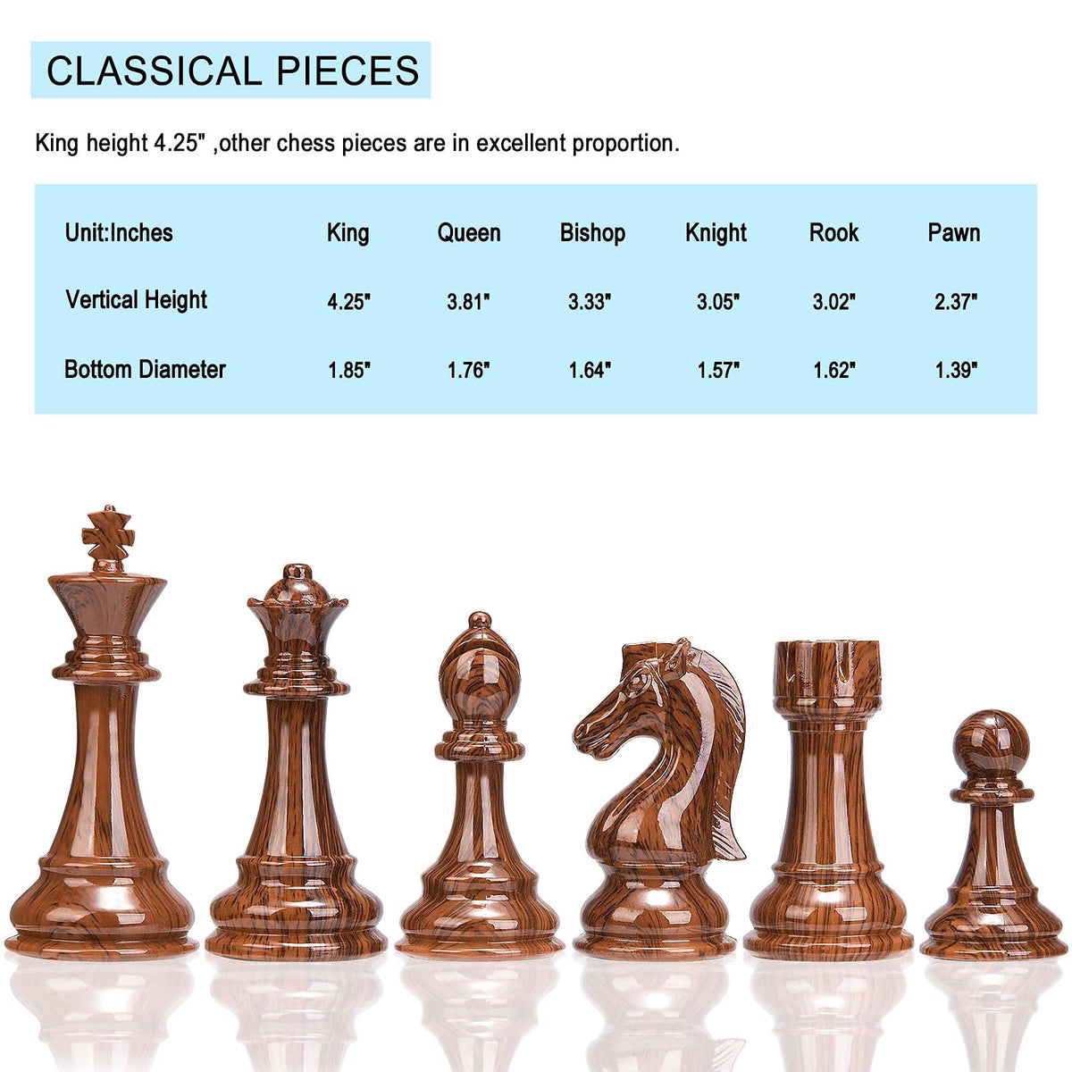 Amorous weighted chess rook, 3.02 inches, sturdy weight supports stable endgames.