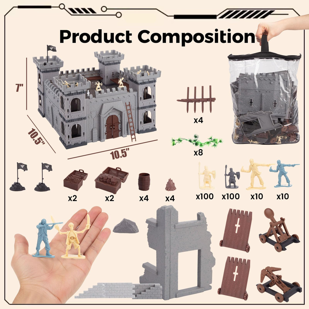 AMOR PRESENT 310PCS set unboxing and assembly inspires creative play.