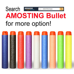 AMOSTING Nerf bullets denser foam body for better accuracy and range.