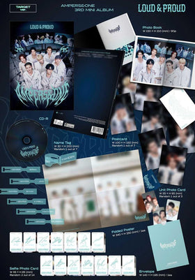 Generic Ampers&One Loud & Proud 3rd mini album packaging, authentic official release.