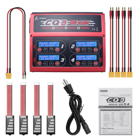 AmpGO CQ3 side view with ports for multiple battery types.