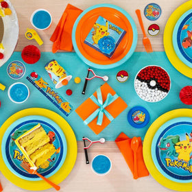 Amscan Pokemon favors with laser tops for quick, interactive fun during festive activities