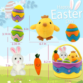 AMSHINE carrot plush brings color to Easter baskets and decor