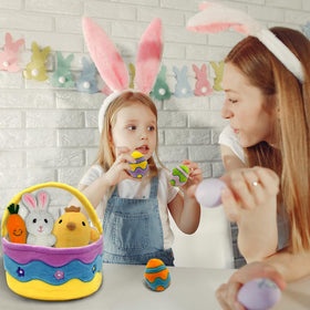 AMSHINE blue egg plush inspires imaginative egg hunts and stories