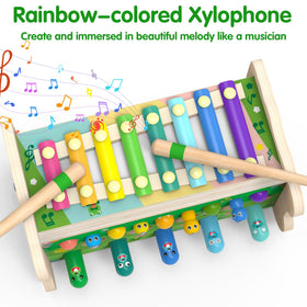 Amtreen magnetic woodpecker toy engaging precise grasping and aim.